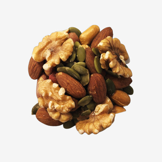 Snack On Nuts - Balance Mixed Nuts Blend with Premium Ingredients: Dry Roasted Almonds, Peanuts, and Raw Walnuts and Pumpkin seeds