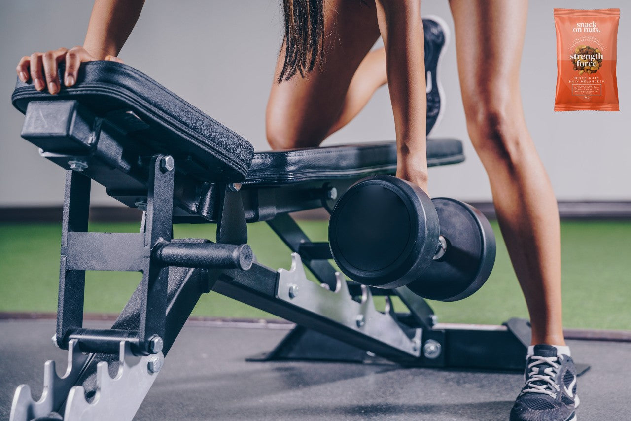 Elevate Your Strength Workouts with Snack On Nuts - Strength Mixed Nuts - A High Protein Pre-Gym Snack, Ideal for Snacking Before, During, or After Your Gym Sessions.