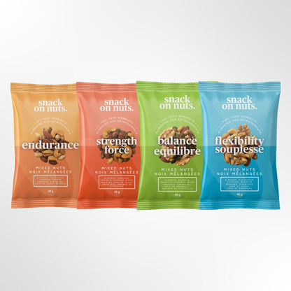 Snack On Nuts - Variety Pack Single Packs (48g) - Easy Snacks: Roasted Almonds, Cashews, Pistachios, Peanuts, Raw Pecans, Walnuts, and Pumpkin Seeds